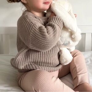 Baby Barn Tan Chunky Knit Sweater